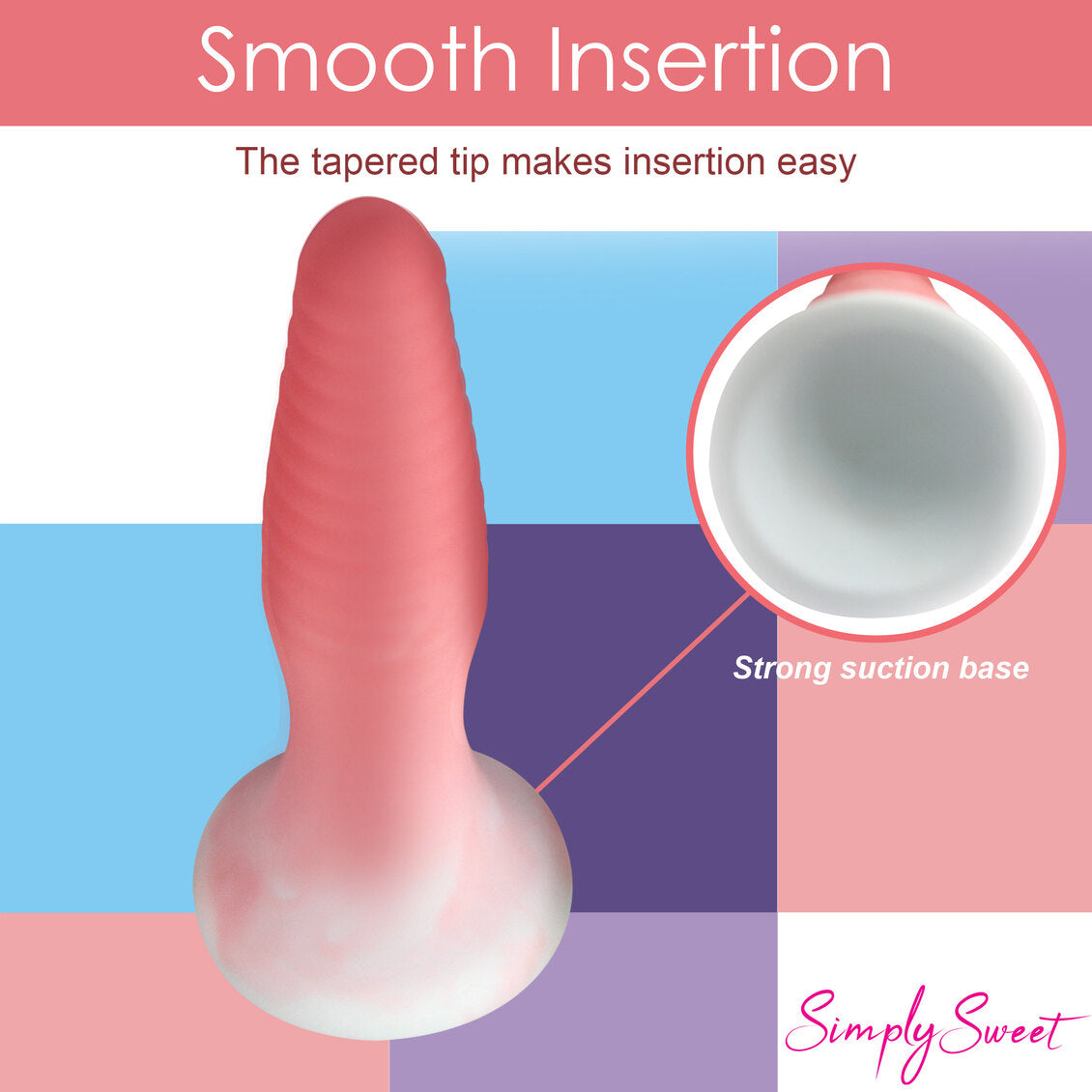 SIMPLY SWEET SILICONE BUTT PLUG SET PINK