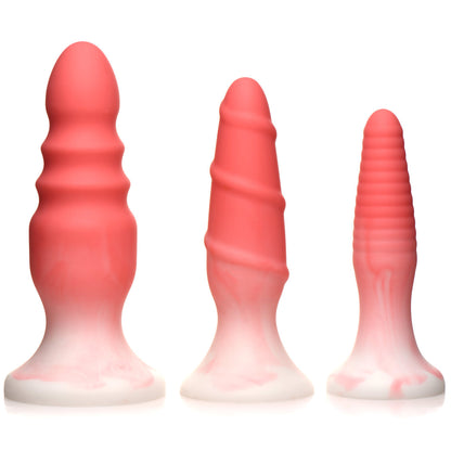 SIMPLY SWEET SILICONE BUTT PLUG SET PINK