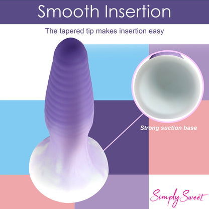 SIMPLY SWEET SILICONE BUTT PLUG SET PURPLE