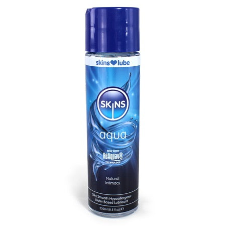 SKINS AQUA WATER BASED LUBRICANT 8 FL OZ