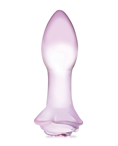 GLAS 5 ROSEBUD GLASS BUTT PLUG "