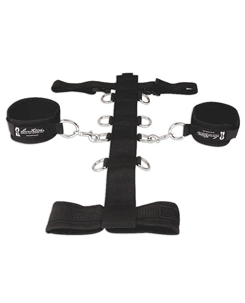 LUX FETISH 3PC ADJUSTABLE NECK & WRIST RESTRAINT SET