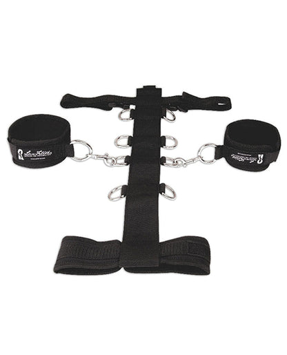 LUX FETISH 3PC ADJUSTABLE NECK & WRIST RESTRAINT SET