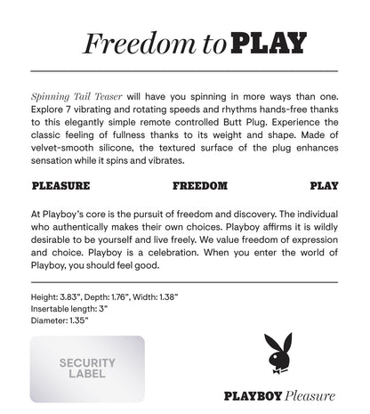 PLAYBOY SPINNING TAIL TEASER