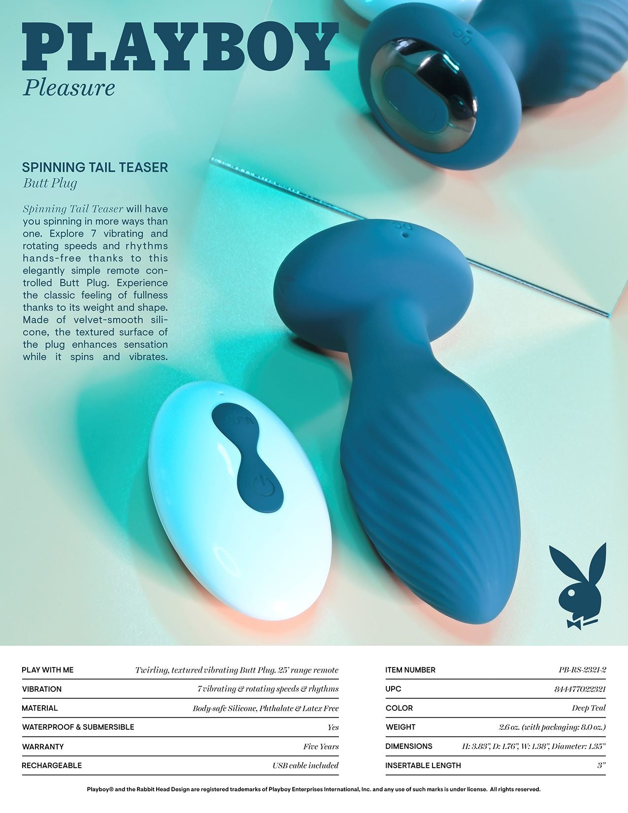PLAYBOY SPINNING TAIL TEASER