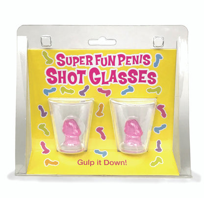 SUPER FUN PENIS SHOT GLASSES 2CT