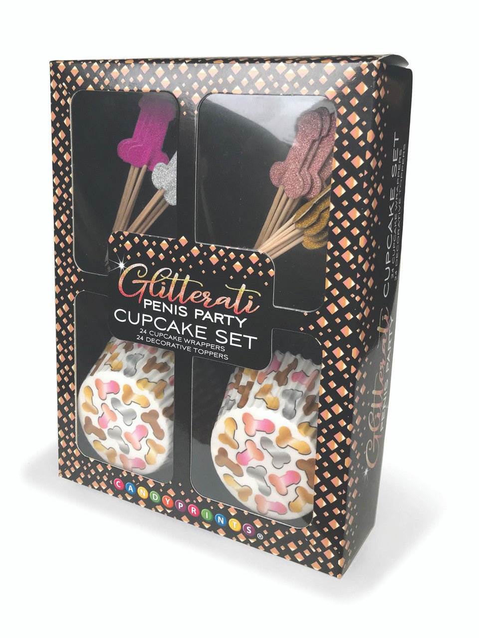 GLITTERATI PENIS PARTY CUPCAKE SET