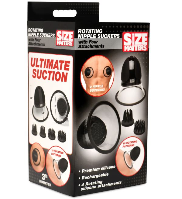 ROTATING NIPPLE SUCKERS W/ 4 ATTTACHMENTS
