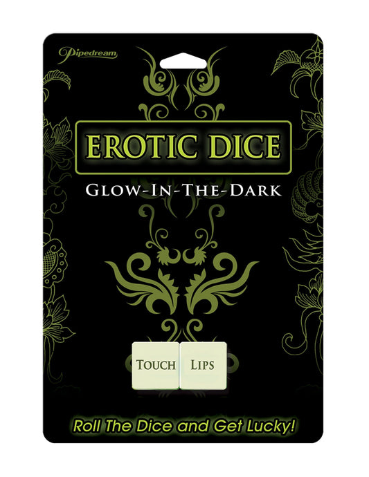 GLOW IN THE DARK EROTIC DICE