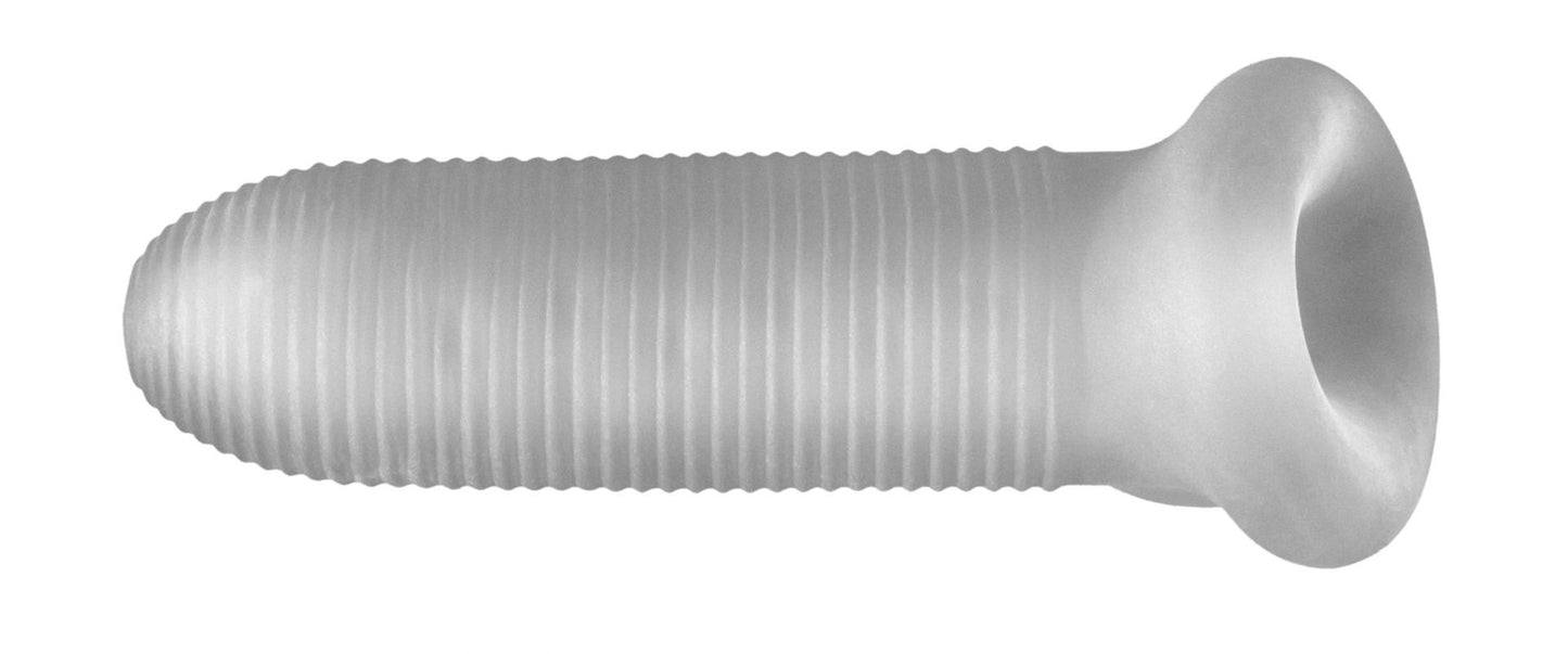 PERFECT FIT FAT BOY MICRO RIBBED SHEATH 5.5IN CLEAR