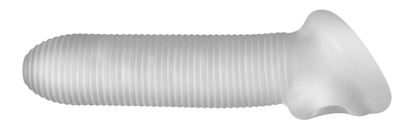 PERFECT FIT FAT BOY MICRO RIBBED SHEATH 6.5IN CLEAR