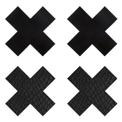 PASTIES CLASSIC BLACK X (PEEKABOOS)