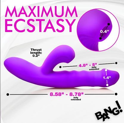 THRUSTING & SUCKING RABBIT VIBRATOR PURPLE