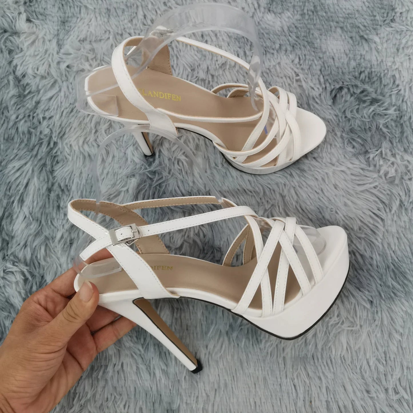 5in Forgive Me Strappy Heels ~ Neutrals