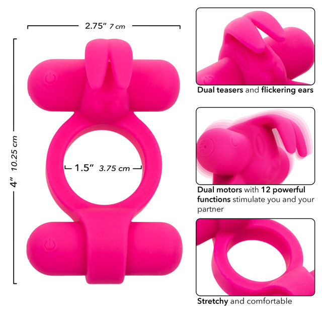 SILICONE RECHARGEABLE ROCKIN' RABBIT