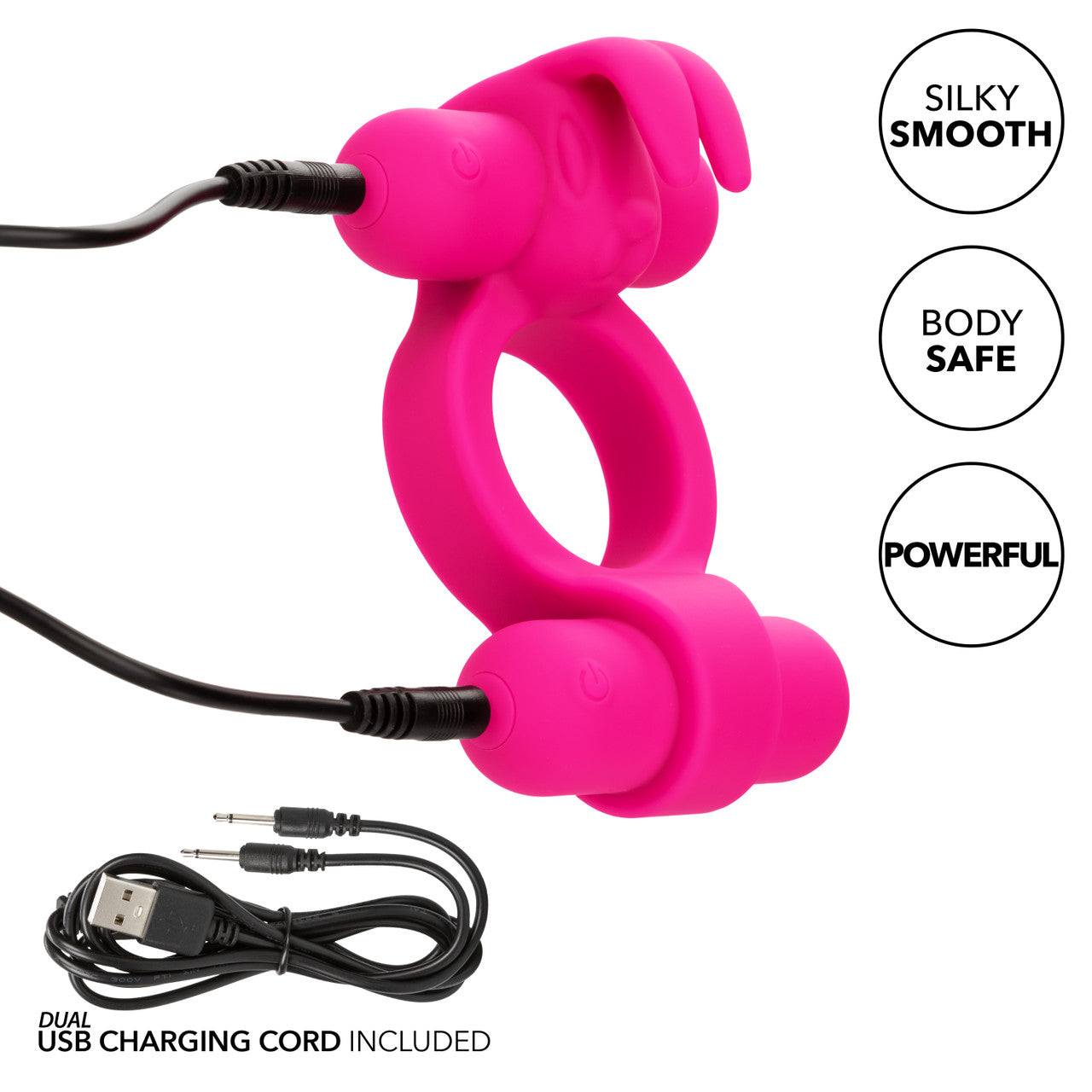 SILICONE RECHARGEABLE ROCKIN' RABBIT