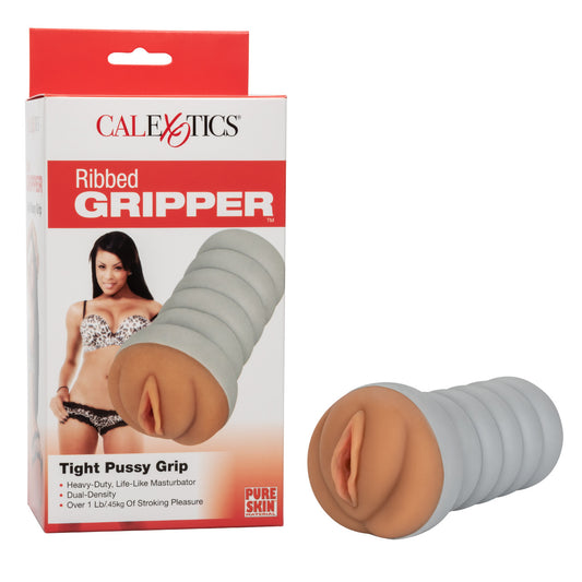 RIBBED GRIPPER TIGHT PUSSY BROWN