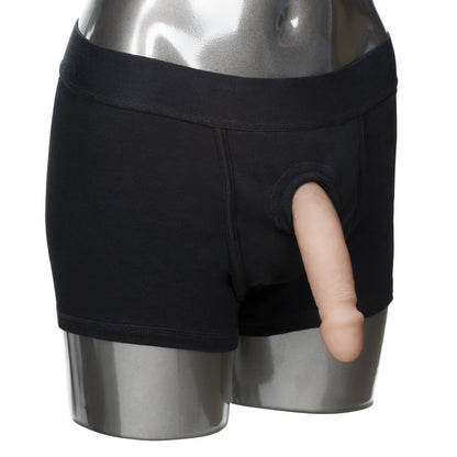 PACKER GEAR BLACK BOXER BRIEF HARNESS XL/2XL