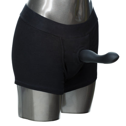 PACKER GEAR BLACK BOXER BRIEF HARNESS XL/2XL