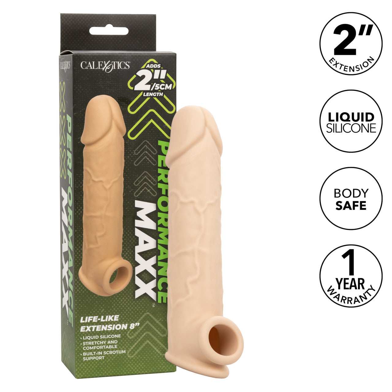 PERFORMANCE MAXX LIFE-LIKE EXTENSION 8IN IVORY