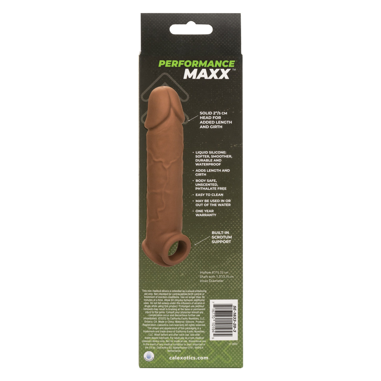 PERFORMANCE MAXX LIFE-LIKE EXTENSION 8IN BROWN