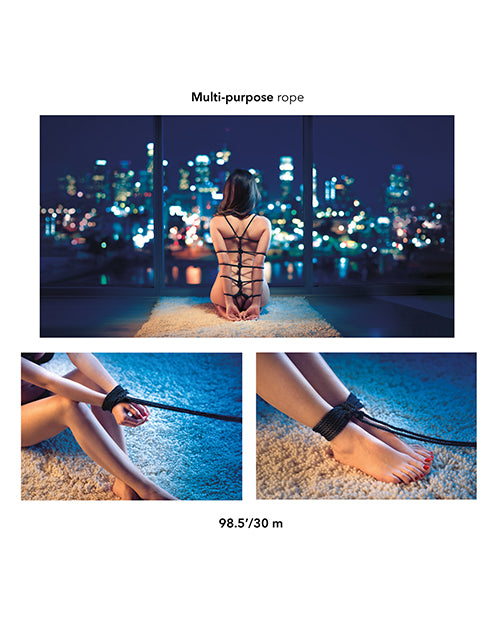 SCANDAL BDSM ROPE 30M/98.5 FT BLACK