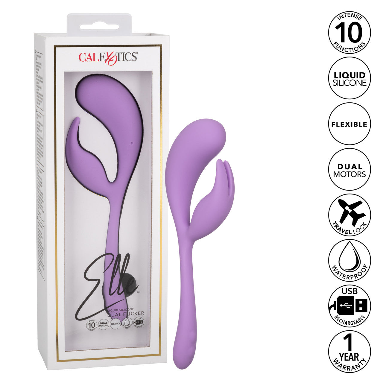 ELLE LIQUID SILICONE DUAL FLICKER
