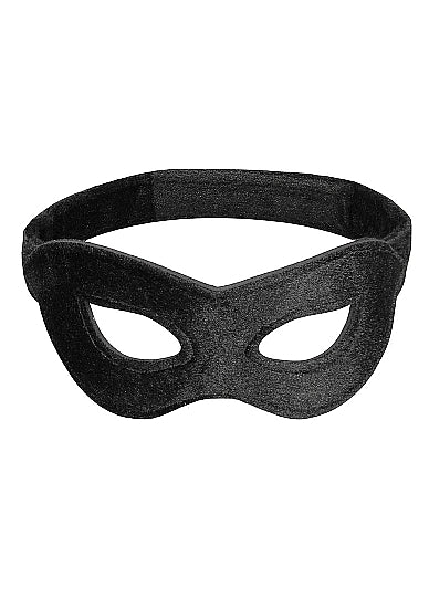 VELVET & VELCRO EYE MASK ADJUSTABLE BLACK