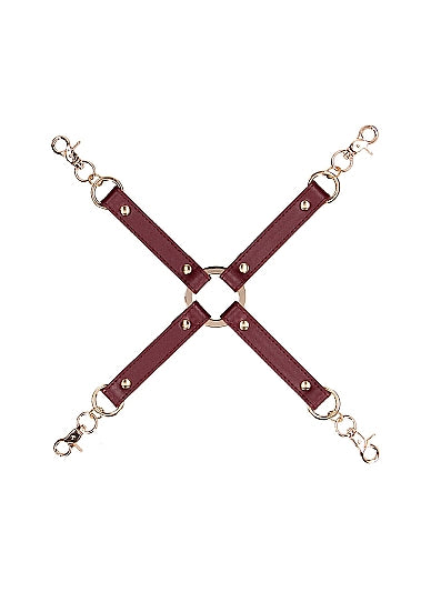 (WD) OUCH HALO HOGTIE CONNECTO BURGUNDY