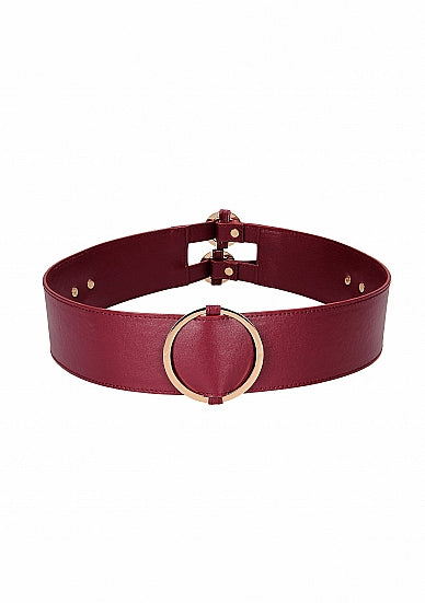 (WD) OUCH HALO WAIST BELT L/XL BURGUNDY