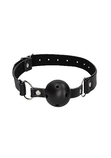 B&W BREATHABLE BALL GAG BLACK