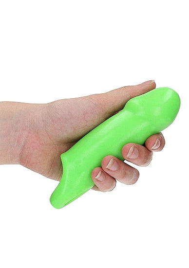 GLOW SMOOTH THICK STRETCHY PENIS SLEEVE GLOW IN THE DARK