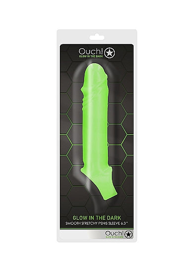 GLOW SMOOTH STRETCHY PENIS SLEEVE GLOW IN THE DARK