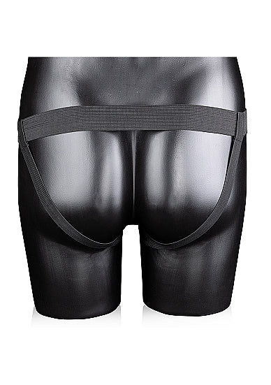 OUCH! TWISTED HOLLOW STRAP-ON 8IN GUNMETAL