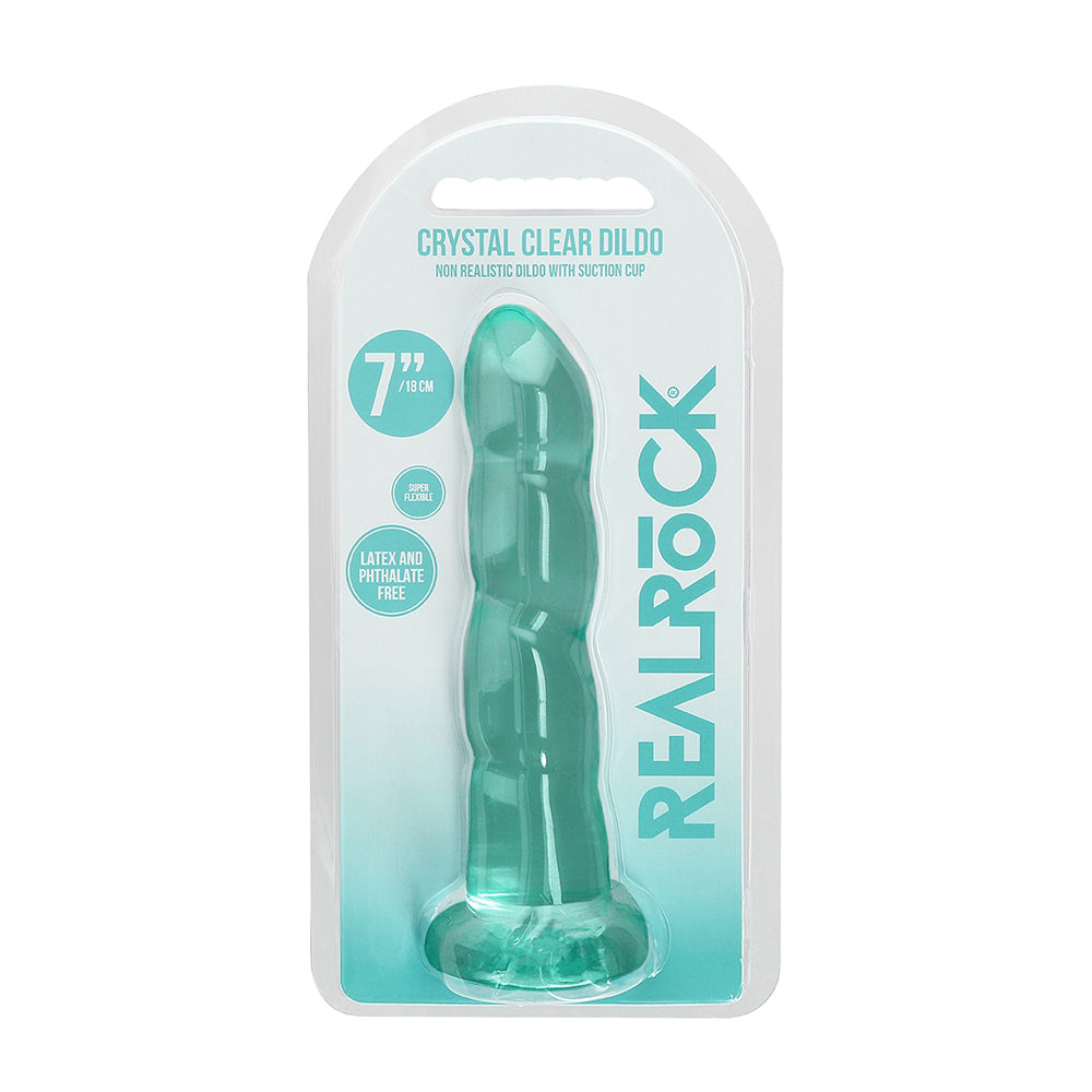 REALROCK NON-REALISTIC 7IN DILDO TURQUOISE