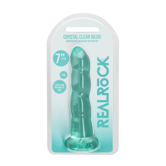 REALROCK NON-REALISTIC 7IN DILDO TURQUOISE