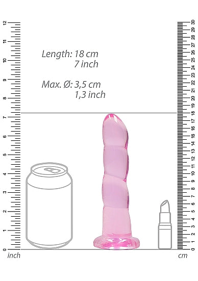 REALROCK NON-REALISTIC 7IN DILDO PINK