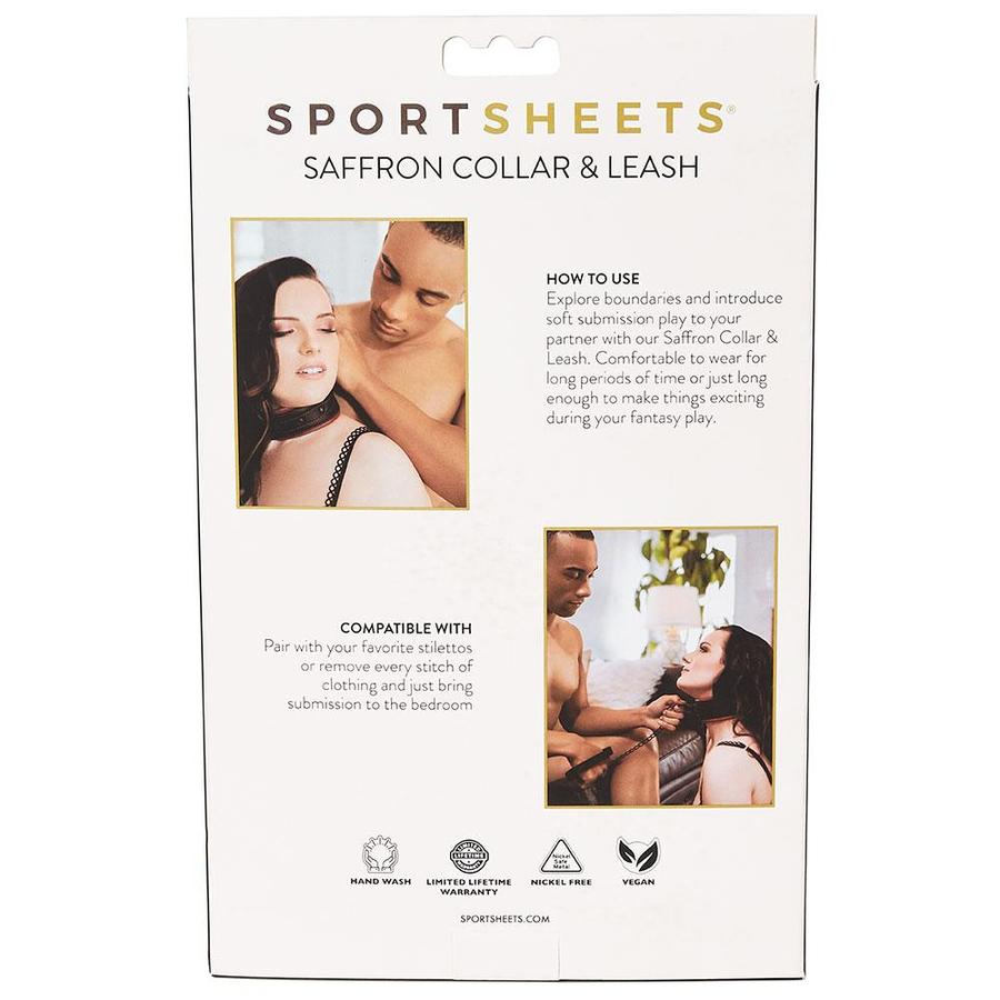 SPORTSHEETS SAFFRON COLLAR & LEASH