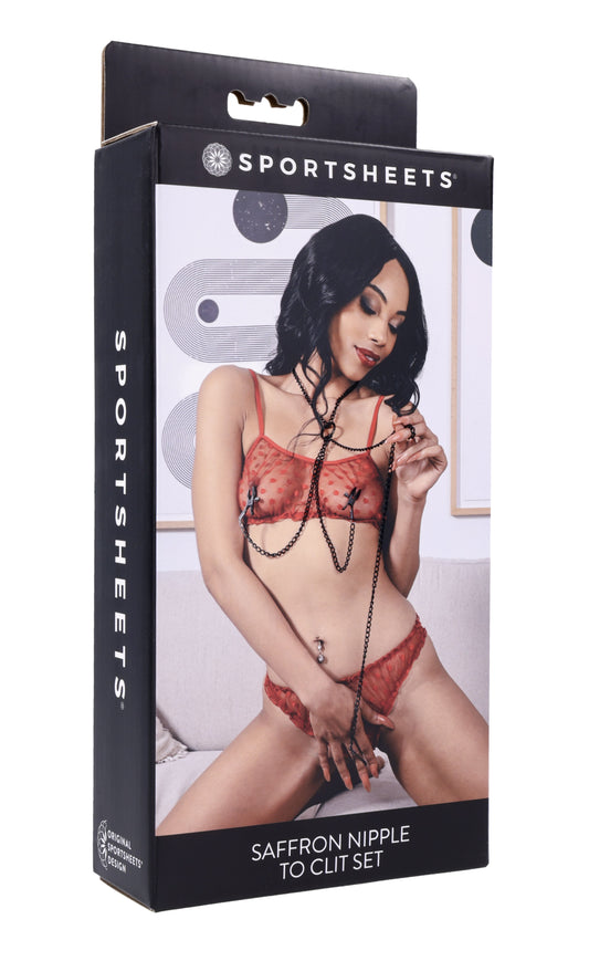 SAFFRON NIPPLE TO CLIT SET