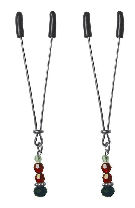 SEX & MISCHIEF NIPPLE CLIPS RUBY BLACK
