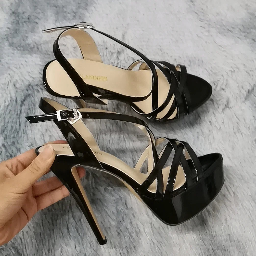 5in Forgive Me Strappy Heels ~ Neutrals