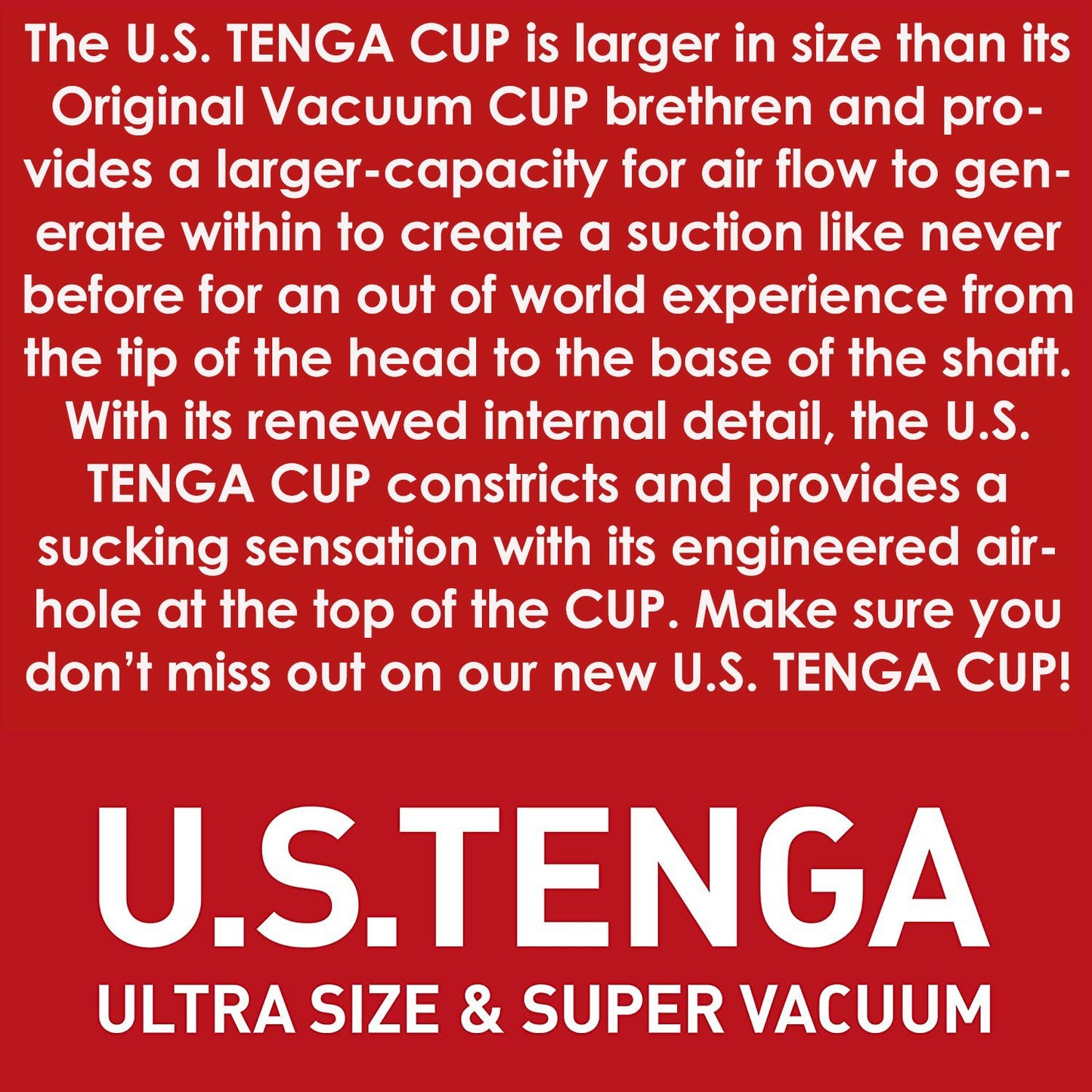TENGA U.S. ORIGINAL VACUUM CUP (NET)