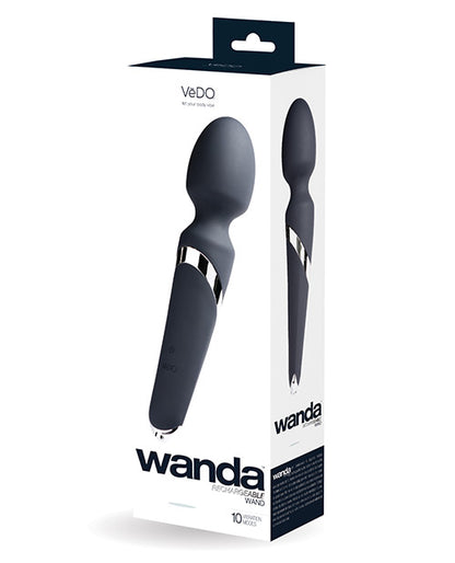 VEDO WANDA RECHARGEABLE WAND VIBE JUST BLACK