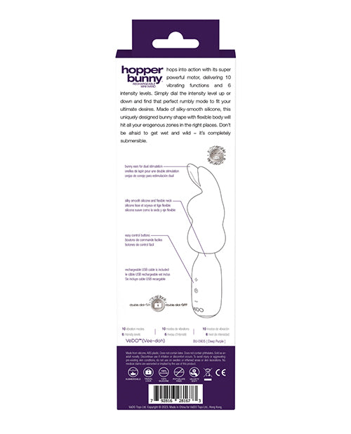 VEDO HOPPER RECHARGEABLE MINI VIBE DEEP PURPLE