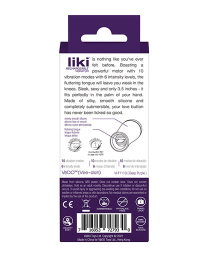 VEDO LIKI FLICKER VIBE DEEP PURPLE