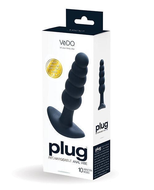 VEDO PLUG RECHARGEABLE ANAL PLUG BLACK PEARL