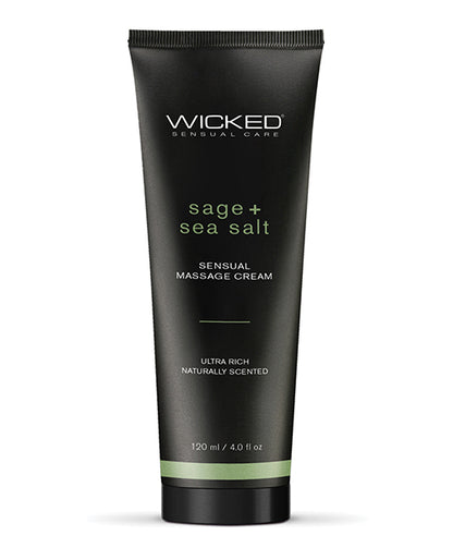 WICKED MASSAGE CREAM SAGE + SEA SALT 4 OZ