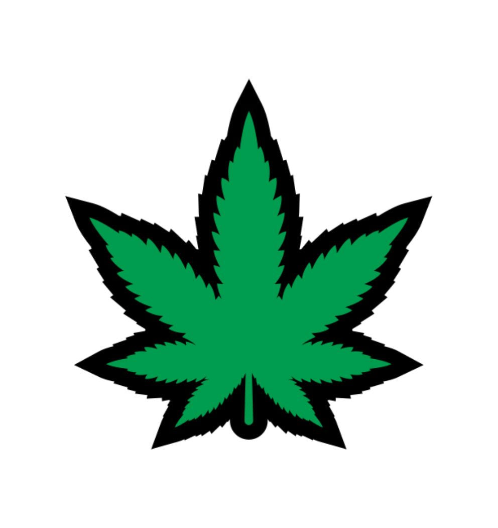GREEN MARIJUANA LEAF PIN (NET)