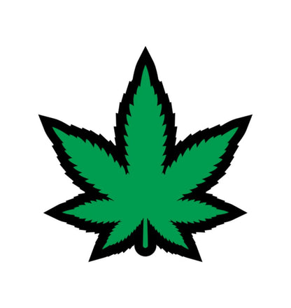GREEN MARIJUANA LEAF PIN (NET)
