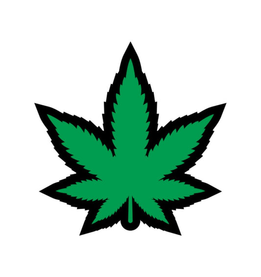 GREEN MARIJUANA LEAF PIN (NET)